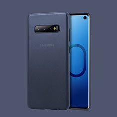 Carcasa Dura Ultrafina Transparente Funda Mate para Samsung Galaxy S10 Azul