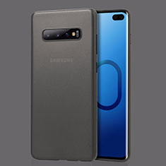 Carcasa Dura Ultrafina Transparente Funda Mate para Samsung Galaxy S10 Plus Gris