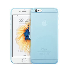 Carcasa Dura Ultrafina Transparente Mate para Apple iPhone 6 Azul Cielo