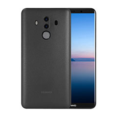 Carcasa Dura Ultrafina Transparente Mate para Huawei Mate 10 Pro Negro