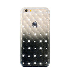 Carcasa Gel Ultrafina Transparente Gradiente Diamante para Apple iPhone 6S Negro