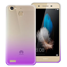 Carcasa Gel Ultrafina Transparente Gradiente para Huawei Enjoy 5S Morado