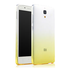 Carcasa Gel Ultrafina Transparente Gradiente para Xiaomi Mi 4 Amarillo