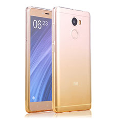 Carcasa Gel Ultrafina Transparente Gradiente para Xiaomi Redmi 4 Standard Edition Amarillo