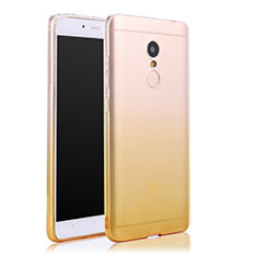 Carcasa Gel Ultrafina Transparente Gradiente para Xiaomi Redmi Note 4 Amarillo
