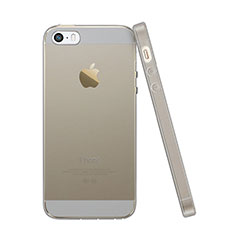 Carcasa Gel Ultrafina Transparente para Apple iPhone 5S Gris