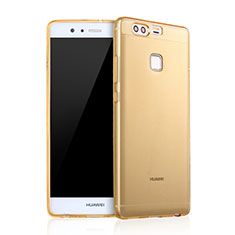 Carcasa Gel Ultrafina Transparente para Huawei P9 Oro