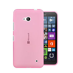 Carcasa Gel Ultrafina Transparente para Microsoft Lumia 640 Rosa