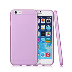 Carcasa Silicona Goma Mate para Apple iPhone 6 Plus Morado