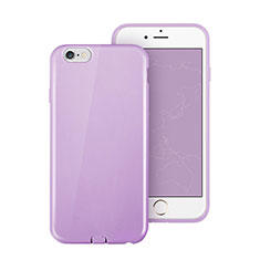 Carcasa Silicona Goma para Apple iPhone 6 Morado