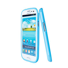 Carcasa Silicona Goma para Samsung Galaxy S3 4G i9305 Azul