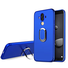 Carcasa Silicona Ultrafina Goma con Anillo de dedo Soporte para Huawei Mate 10 Pro Azul