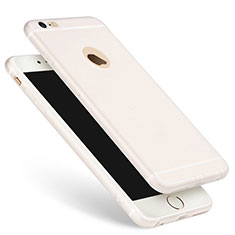 Carcasa Silicona Ultrafina Goma para Apple iPhone 6 Blanco