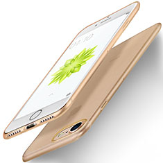 Carcasa Silicona Ultrafina Goma para Apple iPhone 7 Oro