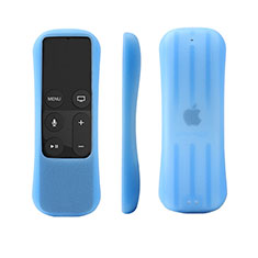 Carcasa Silicona Ultrafina Goma para Apple TV 4 Azul