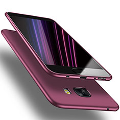 Carcasa Silicona Ultrafina Goma S03 para Samsung Galaxy C9 Pro C9000 Morado