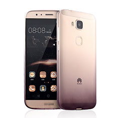 Carcasa Silicona Ultrafina Transparente Gradiente para Huawei G8 Marron