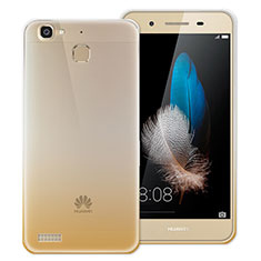 Carcasa Silicona Ultrafina Transparente Gradiente para Huawei G8 Mini Oro