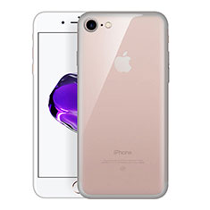 Carcasa Silicona Ultrafina Transparente H01 para Apple iPhone SE (2020) Gris