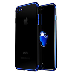 Carcasa Silicona Ultrafina Transparente H02 para Apple iPhone 6 Plus Azul