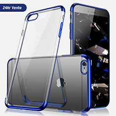 Carcasa Silicona Ultrafina Transparente H03 para Apple iPhone 6 Plus Azul