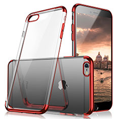 Carcasa Silicona Ultrafina Transparente H05 para Apple iPhone 6 Rojo