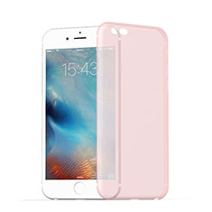 Carcasa Silicona Ultrafina Transparente Mate para Apple iPhone 6S Plus Rosa