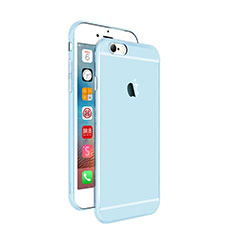 Carcasa Silicona Ultrafina Transparente para Apple iPhone 6 Azul