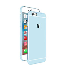 Carcasa Silicona Ultrafina Transparente para Apple iPhone 6 Plus Azul