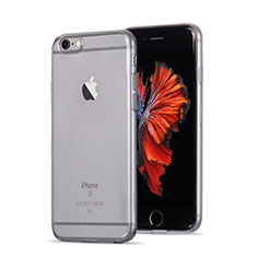 Carcasa Silicona Ultrafina Transparente para Apple iPhone 6S Plus Gris