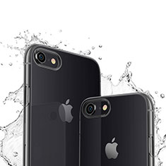 Carcasa Silicona Ultrafina Transparente para Apple iPhone SE (2020) Negro