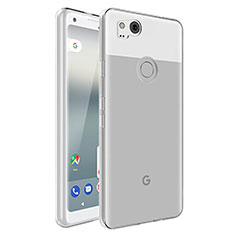 Carcasa Silicona Ultrafina Transparente para Google Pixel 2 Claro