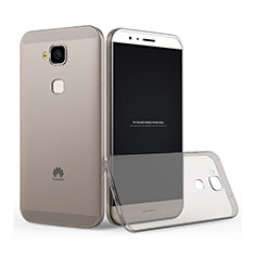 Carcasa Silicona Ultrafina Transparente para Huawei GX8 Gris