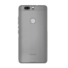 Carcasa Silicona Ultrafina Transparente para Huawei Honor V8 Gris