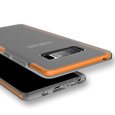 Carcasa Silicona Ultrafina Transparente para Samsung Galaxy Note 8 Duos N950F Naranja
