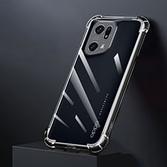 Carcasa Silicona Ultrafina Transparente T02 para Oppo Find X5 Pro 5G Claro