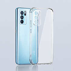 Carcasa Silicona Ultrafina Transparente T02 para Oppo Reno6 5G Claro