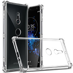 Carcasa Silicona Ultrafina Transparente T03 para Sony Xperia XZ2 Claro