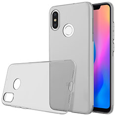 Carcasa Silicona Ultrafina Transparente T03 para Xiaomi Mi 8 Gris