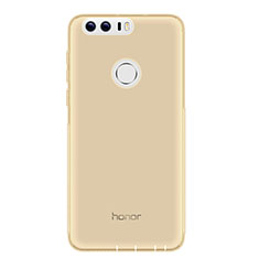 Carcasa Silicona Ultrafina Transparente T05 para Huawei Honor 8 Gris