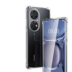 Carcasa Silicona Ultrafina Transparente T05 para Huawei P50 Claro