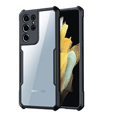 Carcasa Silicona Ultrafina Transparente T05 para Samsung Galaxy S21 Ultra 5G Negro