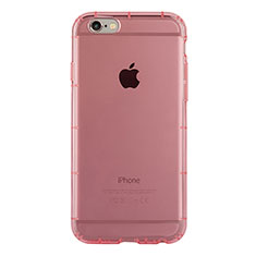 Carcasa Silicona Ultrafina Transparente T06 para Apple iPhone 6 Rosa