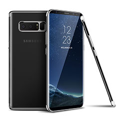 Carcasa Silicona Ultrafina Transparente T06 para Samsung Galaxy Note 8 Duos N950F Plata