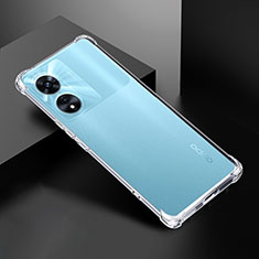 Carcasa Silicona Ultrafina Transparente T10 para Oppo A1 Pro 5G Claro