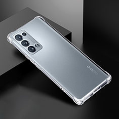 Carcasa Silicona Ultrafina Transparente T14 para Oppo Reno6 Pro 5G Claro