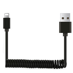 Cargador Cable USB Carga y Datos D08 para Apple iPhone 12 Mini Negro