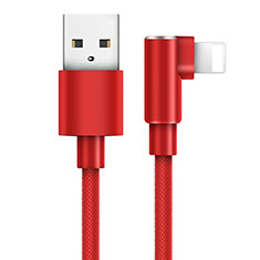 Cargador Cable USB Carga y Datos D17 para Apple iPhone 8 Plus Rojo