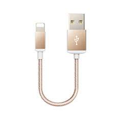 Cargador Cable USB Carga y Datos D18 para Apple iPhone 6 Plus Oro