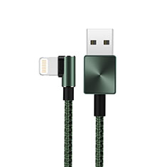 Cargador Cable USB Carga y Datos D19 para Apple iPhone 5S Verde